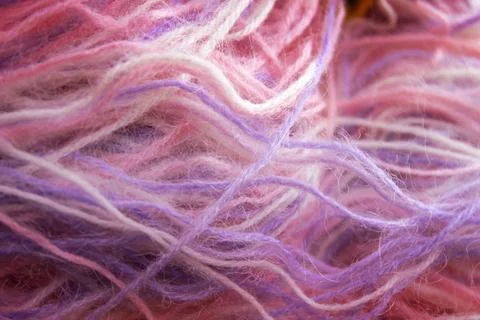 Closeup color  threads background texture Stock Photos