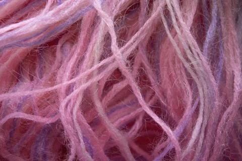 Closeup color  threads background texture Stock Photos