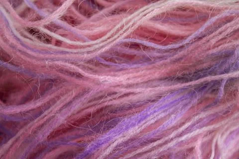 Closeup color  threads background texture Stock Photos