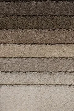 Closeup of colorful textured textile samples Stock Photos
