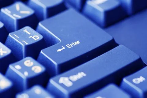 Closeup of computer keyboard Stock Photos