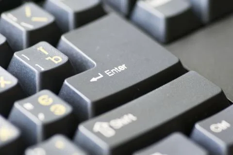 Closeup of computer keyboard Stock Photos