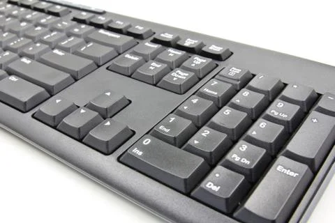 Closeup of a computer keyboard Stock Photos