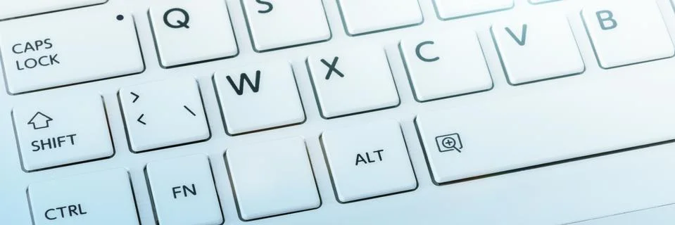 Closeup of computer keyboard Stock Photos