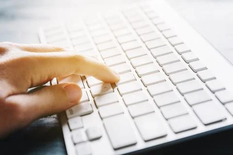 Closeup of computer keyboard Fotos Stock