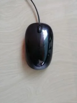 Closeup of Computer Mouse isolated on a white surface Foto stock