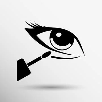 Closeup concealer stick under-eye circles facial blemishes Stock Illustration