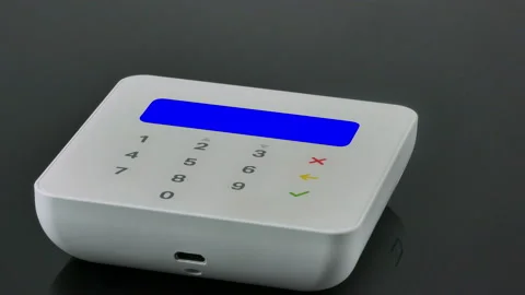 Closeup Contactless payment NFC by mobile or smartphone display green screen Stock Footage 141714739