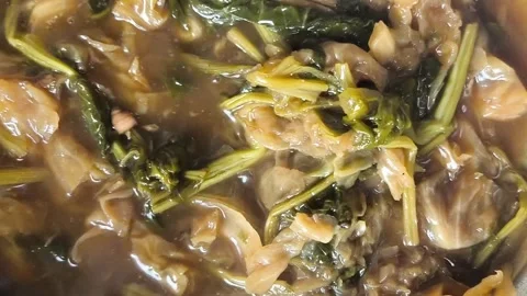Closeup cooking jab chai 스톡 동영상 343711889