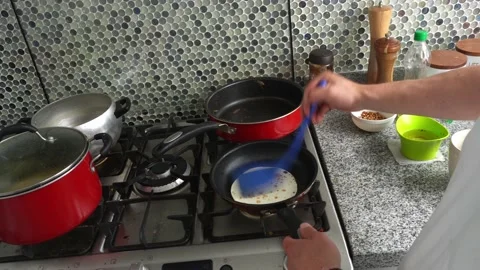 Closeup cooking tacos in the kitchen Stock Footage 194470876