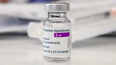 Closeup of coronavirus vaccine. Stock Footage 148543538