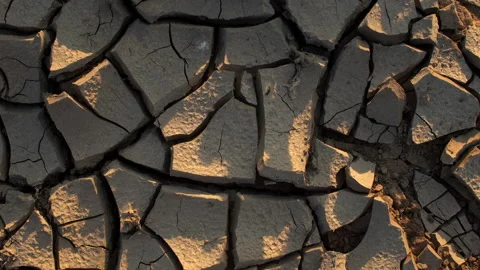 Closeup cracked earth with dry soil Stock Footage 162495960