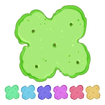 Closeup cracker biscuit cartoon vector graphic Stock Illustration
