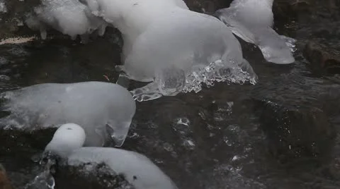 Closeup up on a creek Stock Footage 10858021