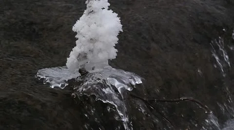 Closeup up on a creek Stock Footage 10858202