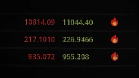 Closeup of cryptocurrency online trading web page on computer screen Video stock 86376464
