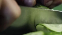 Shredding Green Papaya Traditionally by Knife, Slicing Step Stock Footage -  Video of organic, green: 109377660