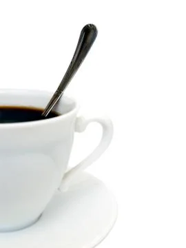 Closeup cup of coffee 库存照片