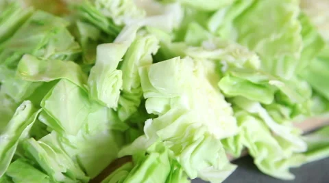 Closeup of cut cabbage Stock Footage 41301188