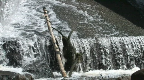 Closeup on Dam Stock-Footage 731215
