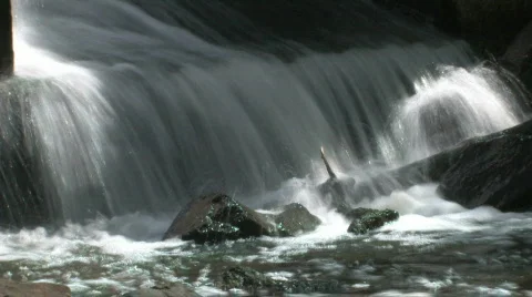 Closeup on Dam Slow Shutter 2 Stock Footage 731258