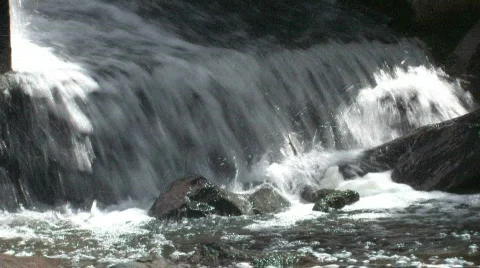 Closeup on Dam Slow Shutter Stock Footage 731238