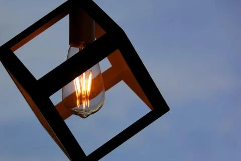 Closeup of decorative light bulb Stock Photos