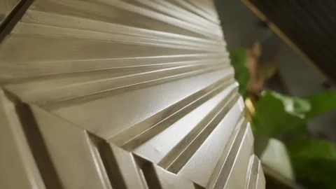 Closeup Of Decorative Wall Cladding. Wall Panel. Stock Footage 273655894