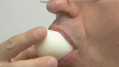 A CloseUp of a Delicious Soft Boiled Egg, Perfect to Satisfy Your Appetite Stockbeeldmateriaal 281636774