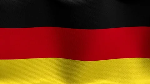 Closeup detailed and loopable waving flag of Germany Stock-Footage 84987950