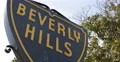 Closeup Details Beverly Hills Street Sign Famous Landmark Roadsign Signboard LA 4k or 4k+ Resolution