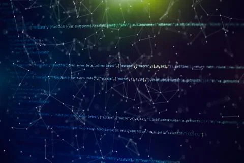 Closeup developing programming and coding technologies. Developer working on Stockfoto's