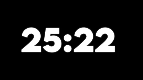 Closeup digital clock display showing time 2714 with white numbers on black.. Stock-Footage 326664468