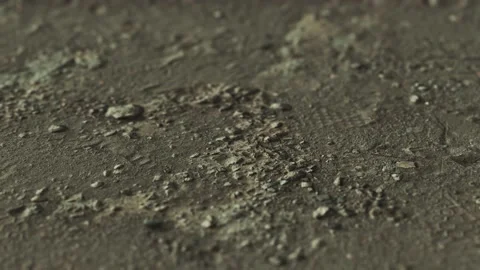 Closeup of dirty ground road Stock Footage 144729504