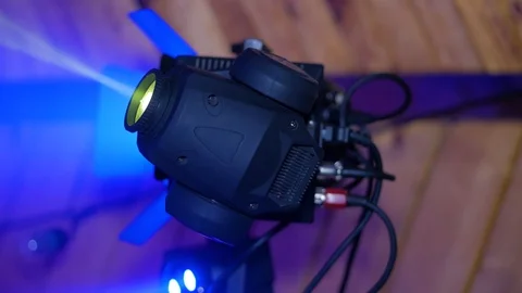 Closeup of a disco light Stock Footage 105195745