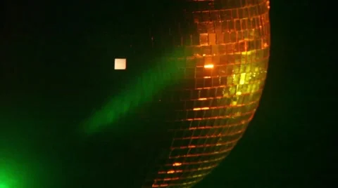 Closeup Discoball Spinning Stock Footage 46414978