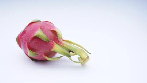 Closeup of dragon fruit on white background. Stock-Fotos