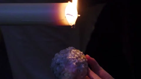 Closeup-dripping-candle-wax-procession-spain Stock Footage 335942528