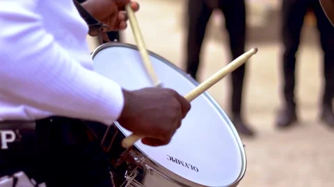 Closeup of a drumming Stock Footage 168043086