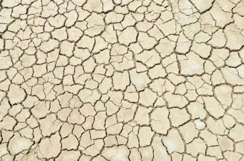Closeup of dry soil texture Stock Photos