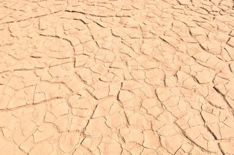 Closeup of dry soil texture 스톡 사진