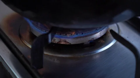 Closeup egg frying or cooking in the pan prepare for omelet, slow-motion Stock Footage 130048530