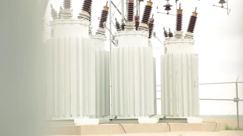 Closeup on Electrical Power SubStation Stock-Footage 50645927
