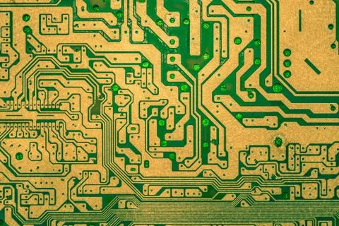 Closeup of electronic circuit board Stock Photos