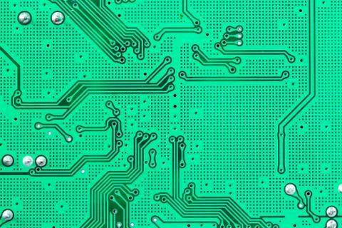 Closeup electronic circuit Stock Photos