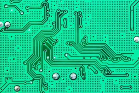 Closeup electronic circuit Stock Photos