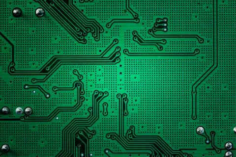 Closeup electronic circuit Stock Photos
