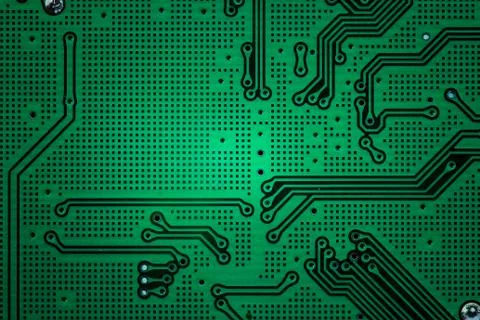Closeup electronic circuit Stock Photos