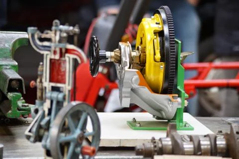 Closeup of electronic motor device Stock Photos