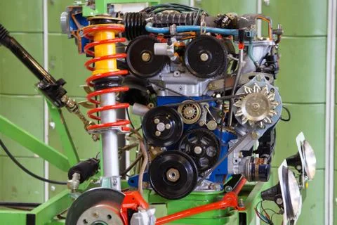 Closeup of electronic motor device Stock-Fotos
